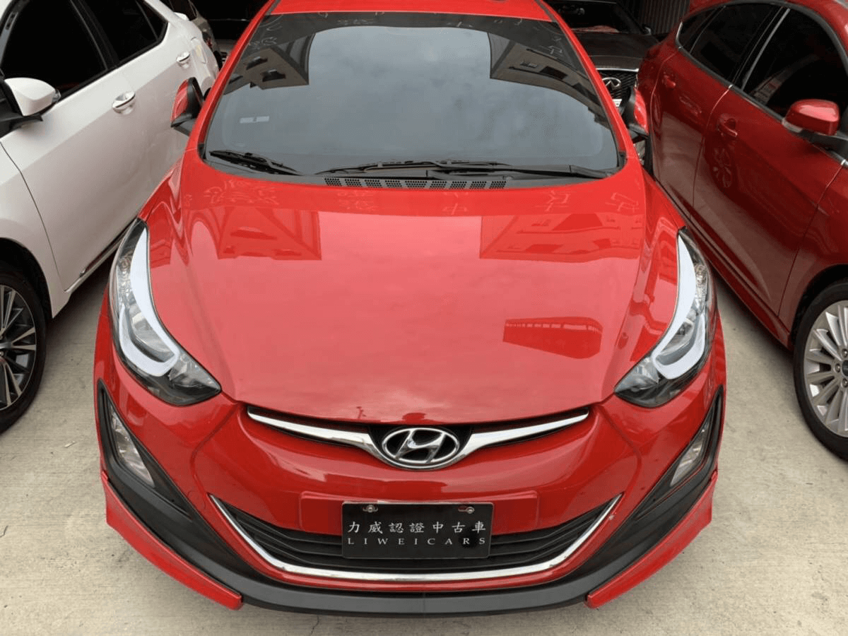 現代 2014 紅色 ELANTRA E